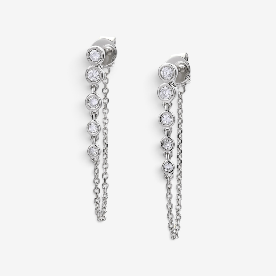 Image 130217_WGL.jpg, Product 130-217 / Price $829.99,  EVERA Diamonds 14K Gold 0.25ctw Bezel Set Diamond Drop Earrings from Evera Diamonds on TSC.ca's Jewellery department