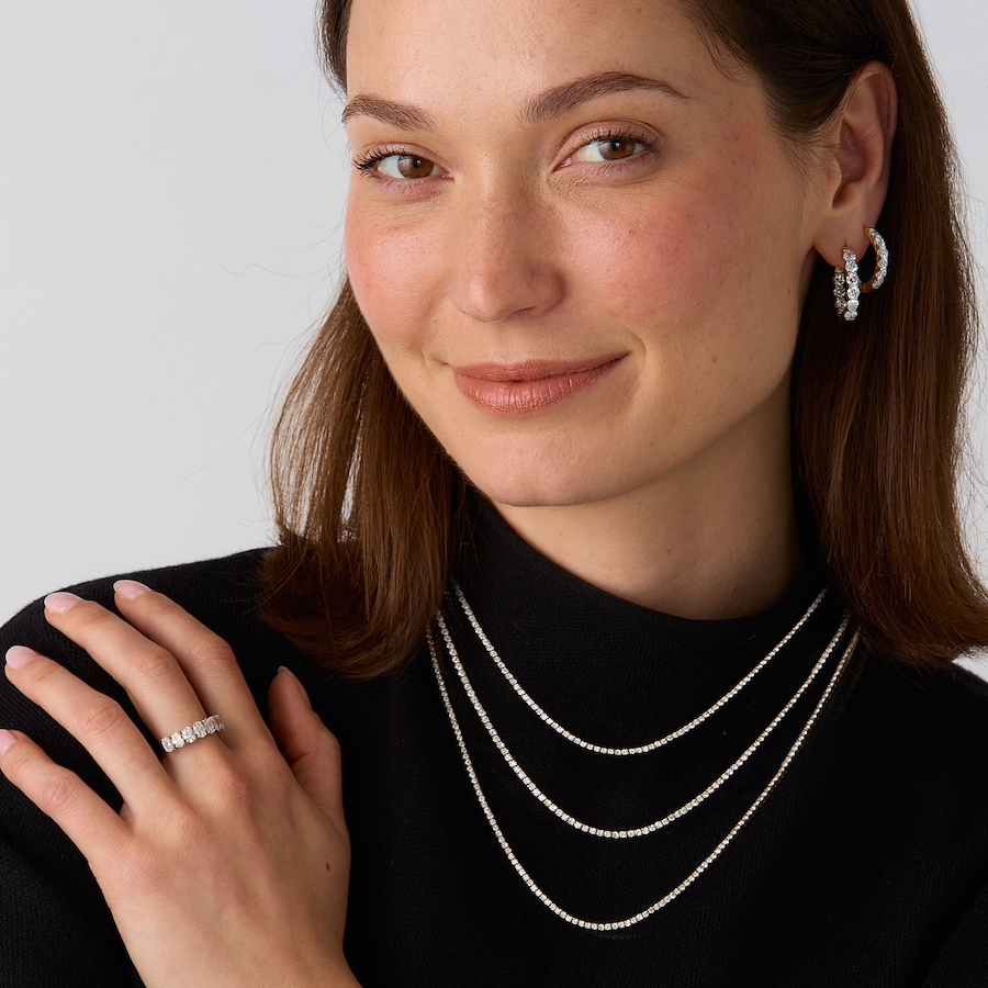 Image 130219_ALTMORE201.jpg, Product 130-219 / Price $6,799.99 - $8,499.99,  EVERA Diamonds 14K Gold Diamond Tennis Necklace from Evera Diamonds on TSC.ca's Jewellery department