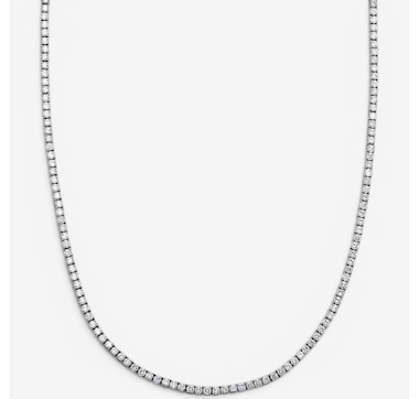  EVERA Diamonds 14K Gold Diamond Tennis Necklace