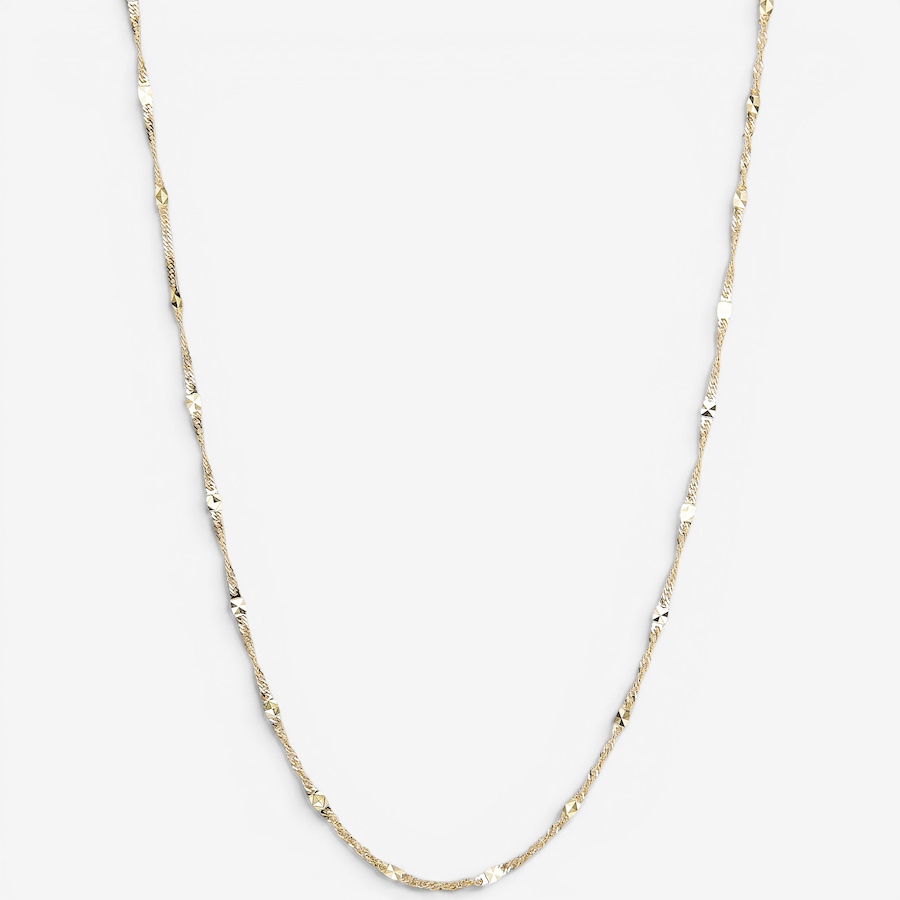 Image 130230.jpg, Product 130-230 / Price $899.99, Uno A Erre 18K Yellow Gold Singapore Chain With Diamond Cut Star Pattern Chain Necklace from UnoAErre Jewellery on TSC.ca's Jewellery department