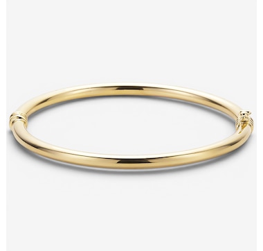 Uno A Erre 18K Yellow Gold Round Tube Bangle