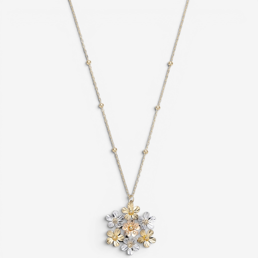 Image 130236.jpg, Product 130-236 / Price $2,199.99, Uno A Erre 18K Tri Gold Seven Flower Pendant With Chain from UnoAErre Jewellery on TSC.ca's Jewellery department