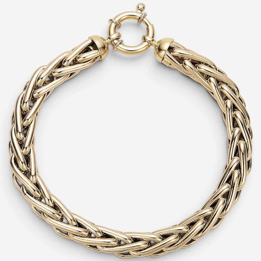 Image 130245.jpg, Product 130-245 / Price $3,799.99, Uno A Erre 18K Yellow Gold Large Wheat Link Bracelet from UnoAErre Jewellery on TSC.ca's Jewellery department