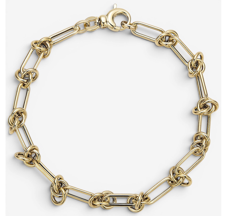 Image 130248.jpg, Product 130-248 / Price $2,399.99, Uno A Erre 18K Yellow Gold Fancy Knot Link Bracelet from UnoAErre Jewellery on TSC.ca's Jewellery department