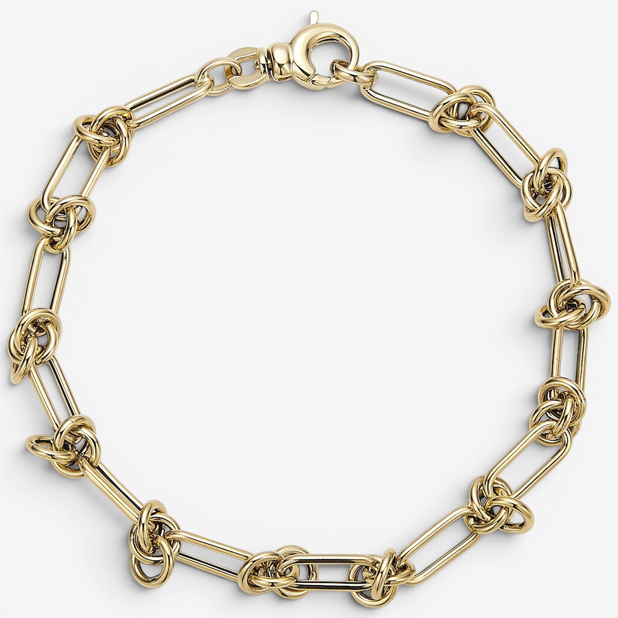 Image 130248.jpg, Product 130-248 / Price $2,799.99, Uno A Erre 18K Yellow Gold Fancy Knot Link Bracelet from UnoAErre Jewellery on TSC.ca's Jewellery department