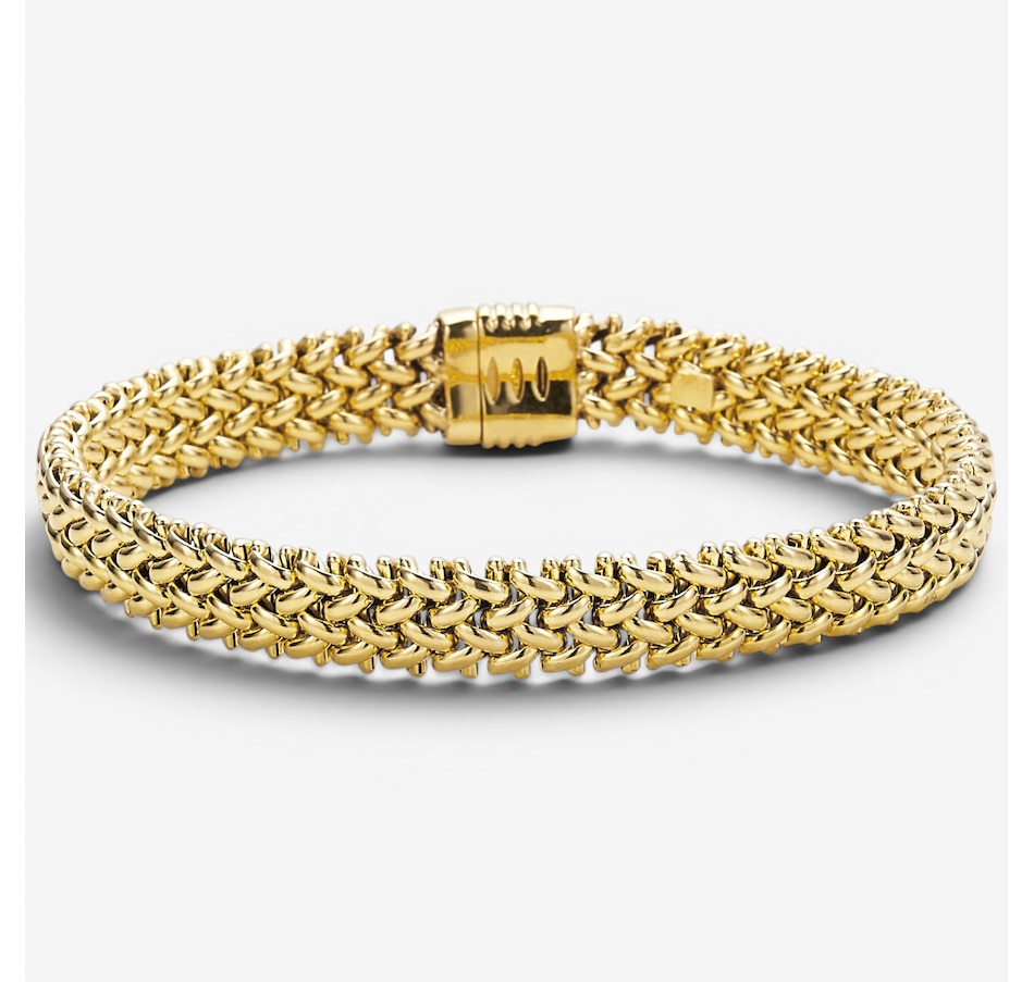 Image 130251.jpg, Product 130-251 / Price $5,799.99, Uno A Erre 18K Yellow Gold Fancy Riso Link Bracelet from UnoAErre Jewellery on TSC.ca's Jewellery department