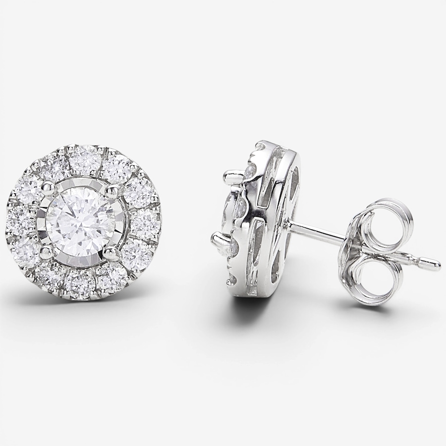 Image 130256.jpg, Product 130-256 / Price $1,399.99, 10K White Gold 1.00ctw Diamond Stud Earrings from The Vault on TSC.ca's Jewellery department