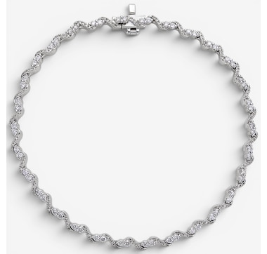  10K White Gold 1.00ctw Diamond Bracelet