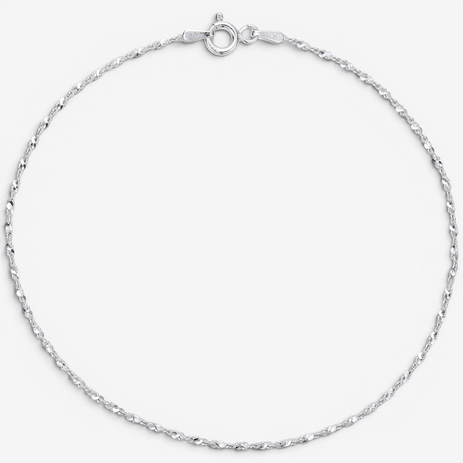 Image 130264.jpg, Product 130-264 / Price $34.99, Silver Gallery Sterling Silver Twisted Serpentine Link Anklet from Silver Gallery on TSC.ca's Jewellery department