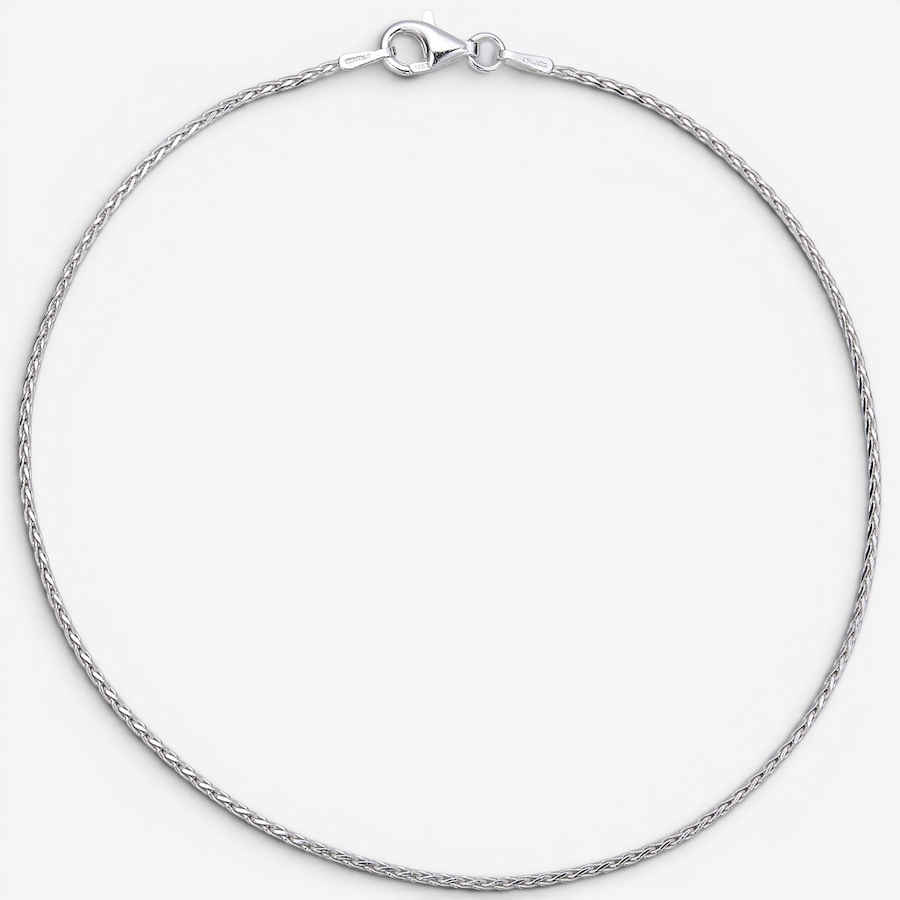 Image 130267.jpg, Product 130-267 / Price $34.99, Silver Gallery Sterling Silver Eight Cut Wheat Link Anklet from Silver Gallery on TSC.ca's Jewellery department