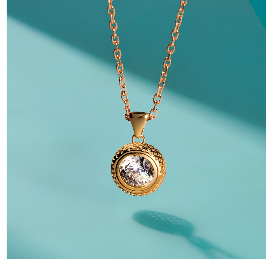 Image 130290_ALTMORE100.jpg, Product 130-290 / Price $3,499.99, Unoaerre x Evera 18K Yellow Gold 2.00 CTW Bezel Set Diamond Pendant and Chain from UnoAErre Jewellery on TSC.ca's Jewellery department