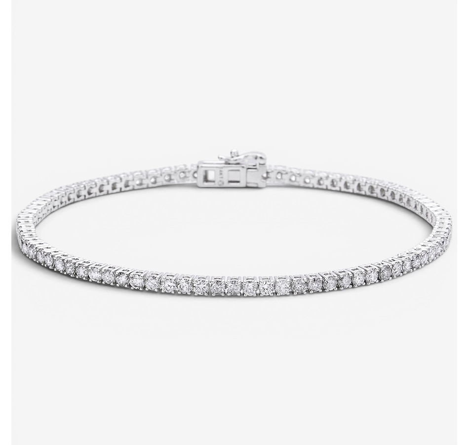 Image 130294.jpg, Product 130-294 / Price $4,799.99, 14K White Gold 3.00 ctw Diamond Tennis Bracelet from Diamond Show on TSC.ca's Jewellery department