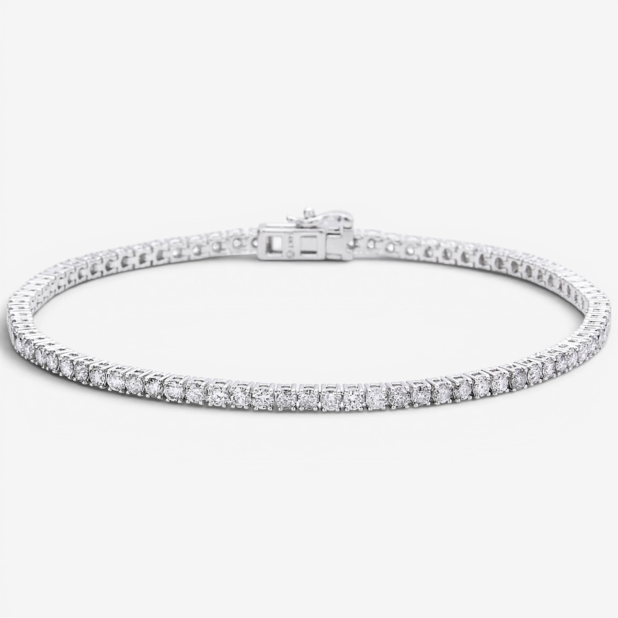 Image 130294.jpg, Product 130-294 / Price $4,699.99, 14K White Gold 3.00 ctw Diamond Tennis Bracelet from Diamond Show on TSC.ca's Jewellery department