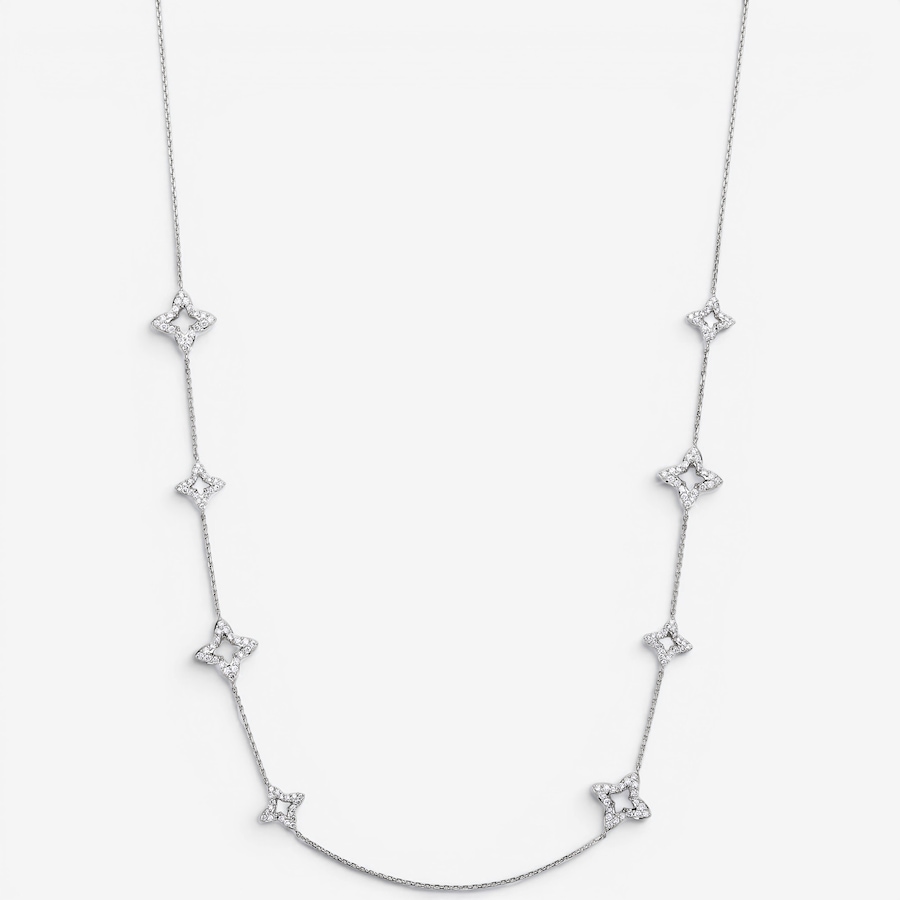 Image 130295_WGL.jpg, Product 130-295 / Price $4,499.99, 14K Gold 1.50 ctw Diamond Station Necklace from Diamond Show on TSC.ca's Jewellery department