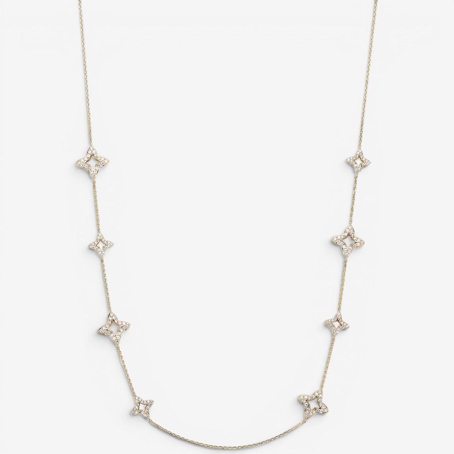 Image 130295_YGL.jpg, Product 130-295 / Price $4,499.99, 14K Gold 1.50 ctw Diamond Station Necklace from Diamond Show on TSC.ca's Jewellery department