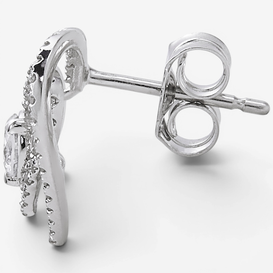 Image 130300_ALTMORE1.jpg, Product 130-300 / Price $749.99, 10K White Gold 0.50 ctw Double Heart Diamond Earrings from Diamond Show on TSC.ca's Jewellery department