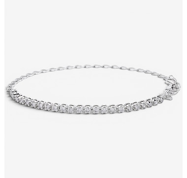 10K White Gold 1.00ctw Diamond Bracelet