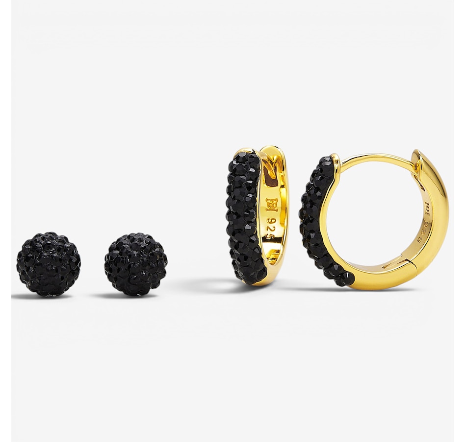 Image 130305_BLK.jpg, Product 130-305 / Price $149.99, Hillberg & Berk 2 Pairs of Sterling Silver Earrings from Hillberg & Berk Jewellery on TSC.ca's Jewellery department