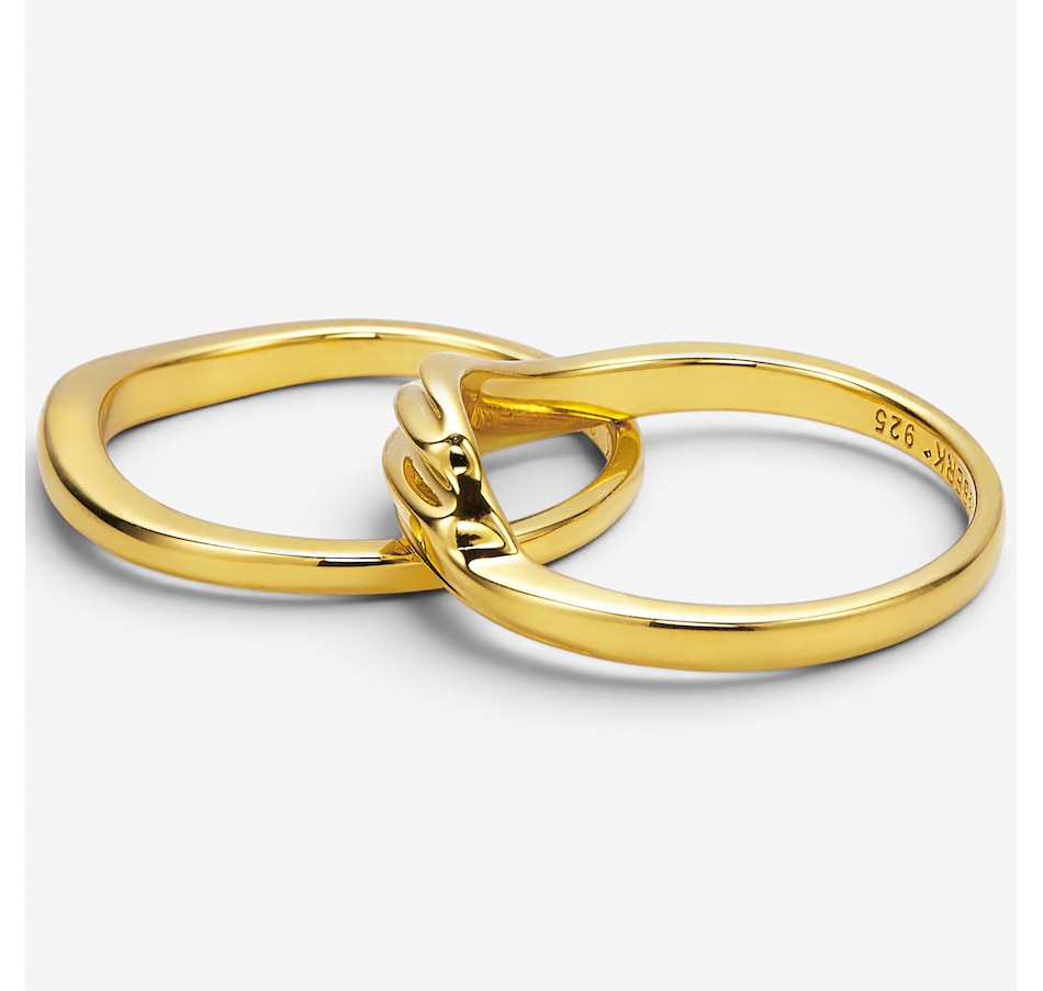 Image 130342_ALTMORE1.jpg, Product 130-342 / Price $89.99, Hillberg & Berk Sterling Silver/14K Vermeil Drift Stacking Ring from Hillberg & Berk Jewellery on TSC.ca's Jewellery department