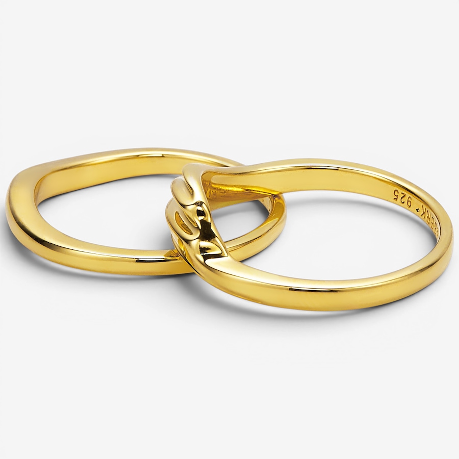 Image 130342_ALTMORE1.jpg, Product 130-342 / Price $99.99, Hillberg & Berk Sterling Silver/14K Vermeil Drift Stacking Ring from Hillberg & Berk Jewellery on TSC.ca's Jewellery department