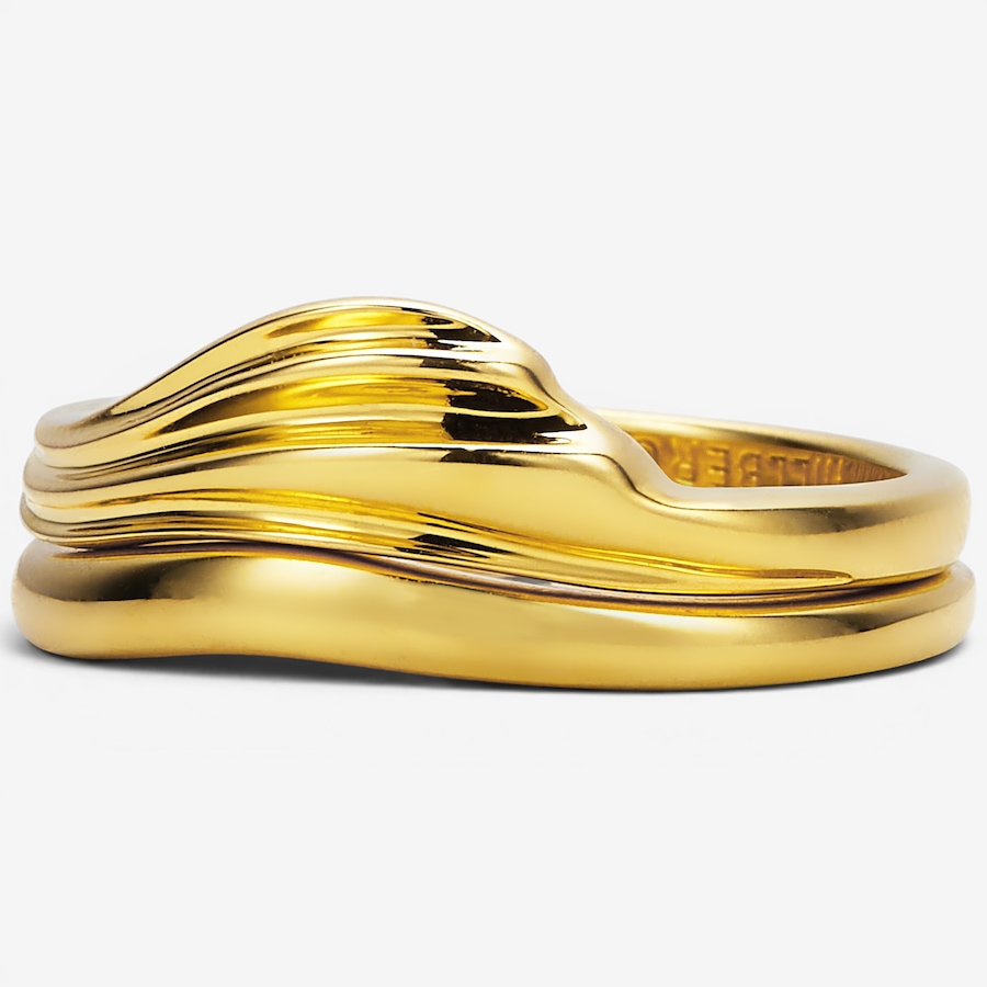 Image 130342_GLD.jpg, Product 130-342 / Price $99.99, Hillberg & Berk Sterling Silver/14K Vermeil Drift Stacking Ring from Hillberg & Berk Jewellery on TSC.ca's Jewellery department