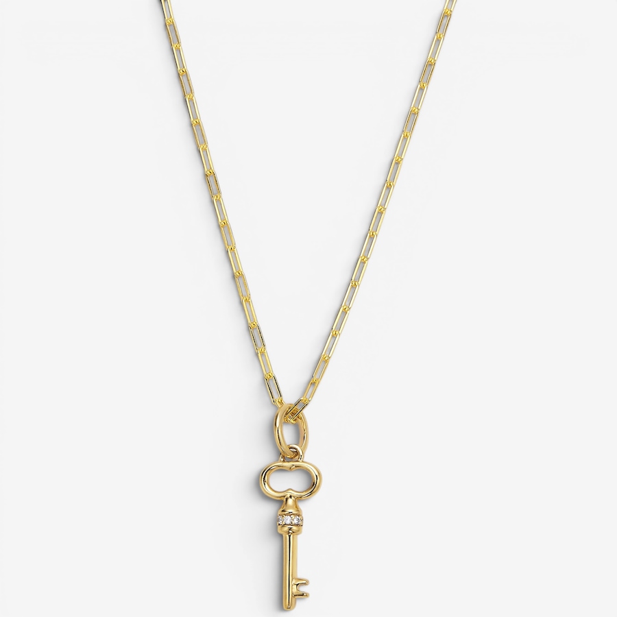 Image 130344_GLD.jpg, Product 130-344 / Price $190.00, Hillberg & Berk Sterling Silver/14K Vermeil Key to Your Heart Necklace from Hillberg & Berk Jewellery on TSC.ca's Jewellery department
