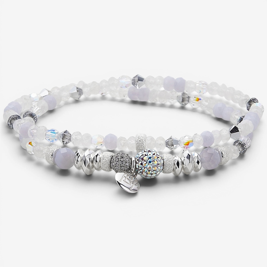 Image 130345.jpg, Product 130-345 / Price $119.99, Hillberg & Berk Sterling Silver Aurora Borealis Sparkle Ball Wrap Bracelet from Hillberg & Berk Jewellery on TSC.ca's Jewellery department