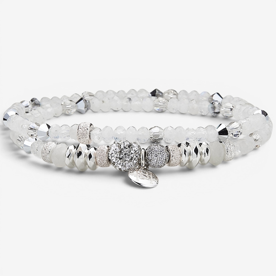 Image 130347_WHT.jpg, Product 130-347 / Price $199.99, Hillberg & Berk Sterling Silver/14K Vermeil Spark Ball Double Wrap Bracelet from Hillberg & Berk Jewellery on TSC.ca's Jewellery department