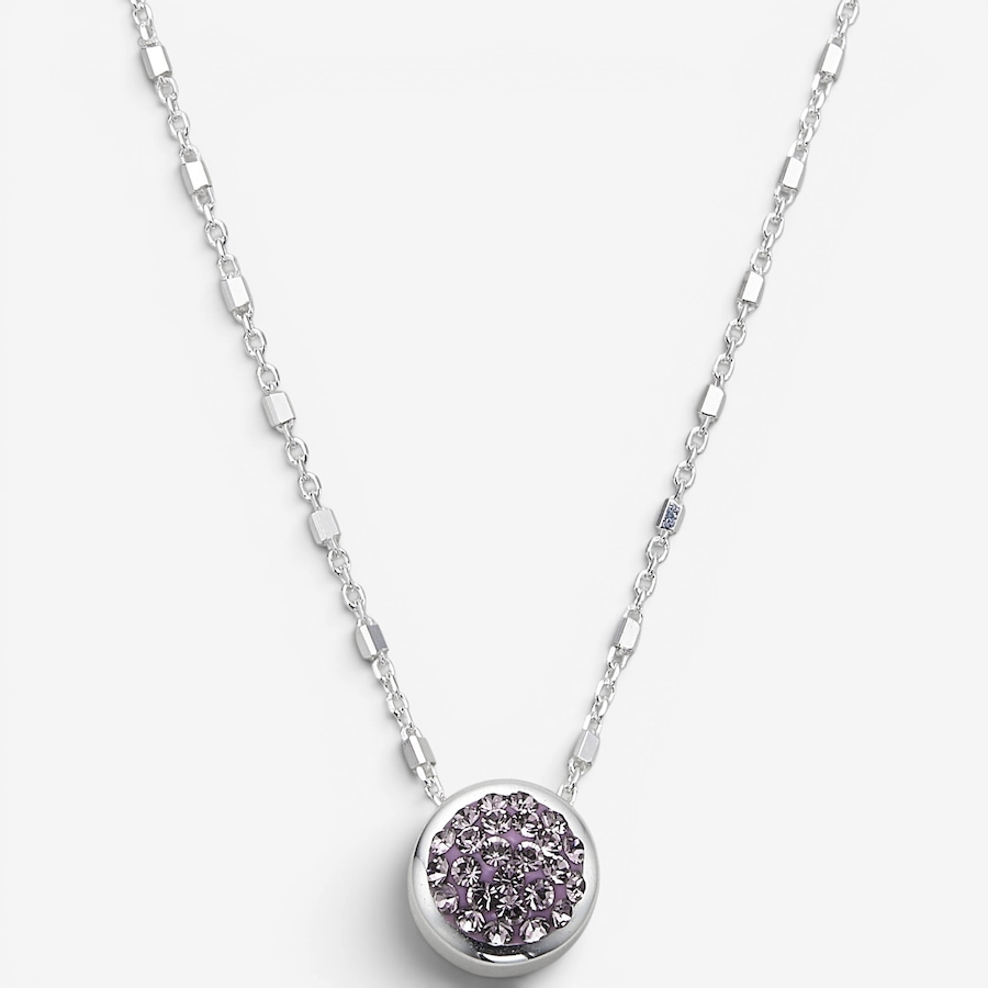 Image 130354.jpg, Product 130-354 / Price $89.99, Hillberg & Berk Sterling Silver 8-mm Lilac Sparkle Ball Charm Necklace from Hillberg & Berk Jewellery on TSC.ca's Jewellery department