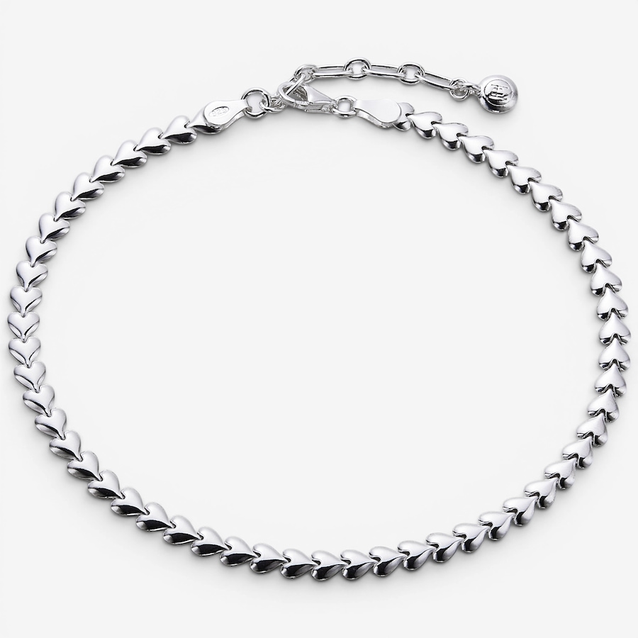 Image 130356.jpg, Product 130-356 / Price $169.99, Hillberg & Berk Sterling Silver Hearts String Anklet from Hillberg & Berk Jewellery on TSC.ca's Jewellery department