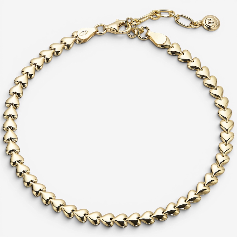 Image 130357.jpg, Product 130-357 / Price $229.99, Hillberg & Berk Sterling Silver/14K Vermeil Gold Hearts String Anklet from Hillberg & Berk Jewellery on TSC.ca's Jewellery department
