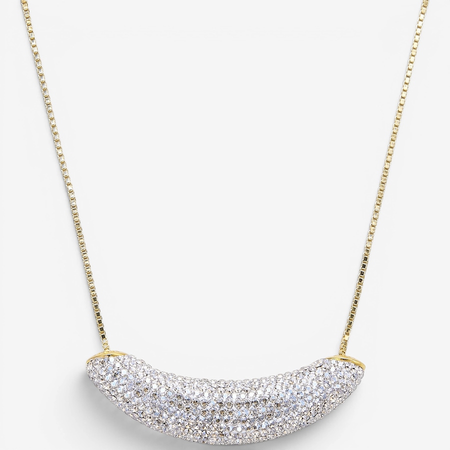 Image 130363.jpg, Product 130-363 / Price $229.99, Hillberg & Berk Sterling Silver/14K Vermeil Champagne Curve Sparkle Necklace from Hillberg & Berk Jewellery on TSC.ca's Jewellery department