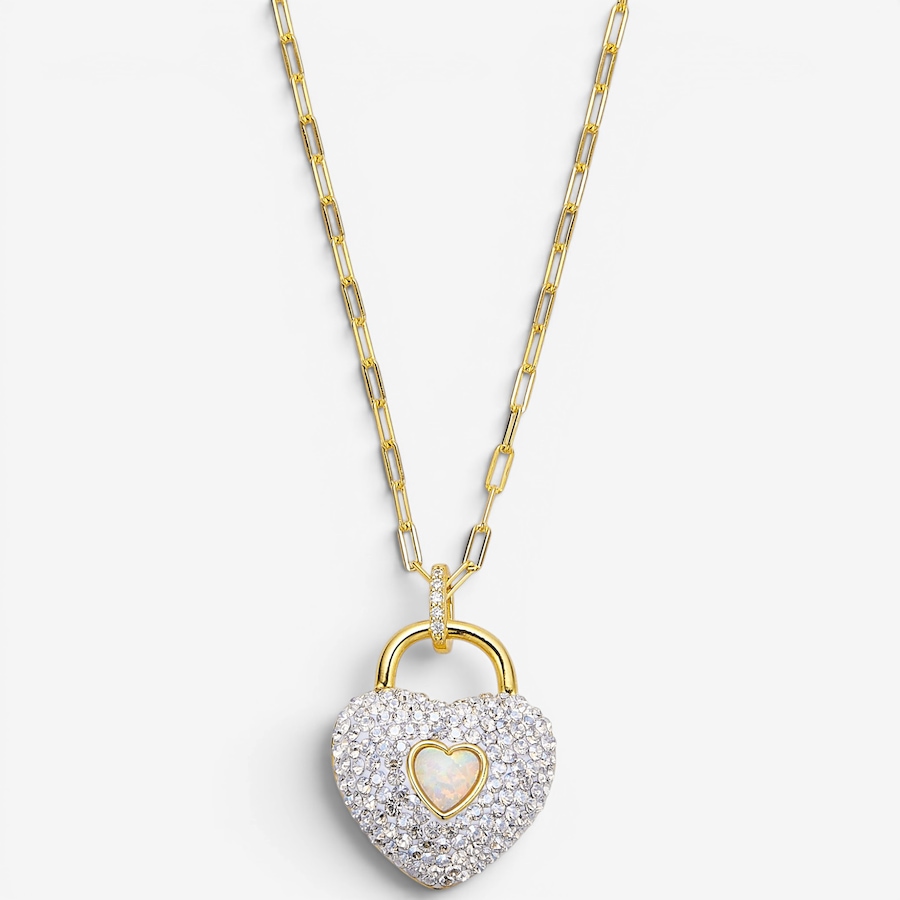 Image 130367.jpg, Product 130-367 / Price $229.99, Hillberg & Berk Sterling Silver/14K Vermeil Champagne Sparkle Heart Charm Necklace from Hillberg & Berk Jewellery on TSC.ca's Jewellery department