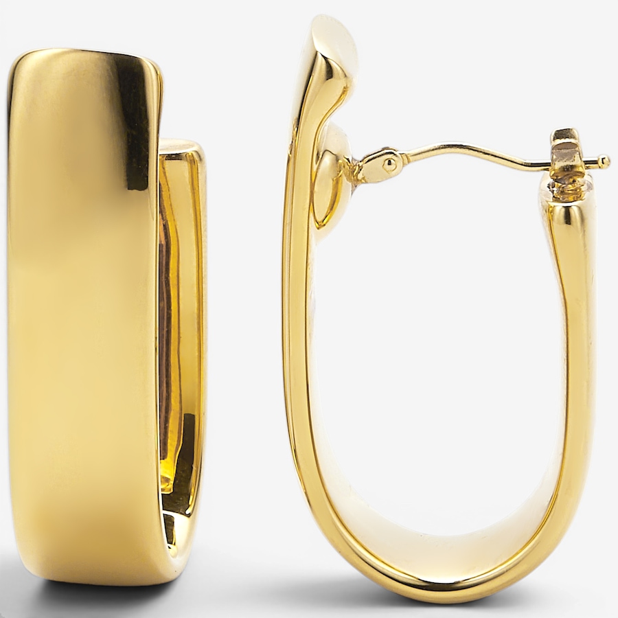 Image 130384.jpg, Product 130-384 / Price $419.99, Soave Oro 14K Yellow Gold Resin Filled High Polished Hoop Earrings from Soave Oro on TSC.ca's Jewellery department