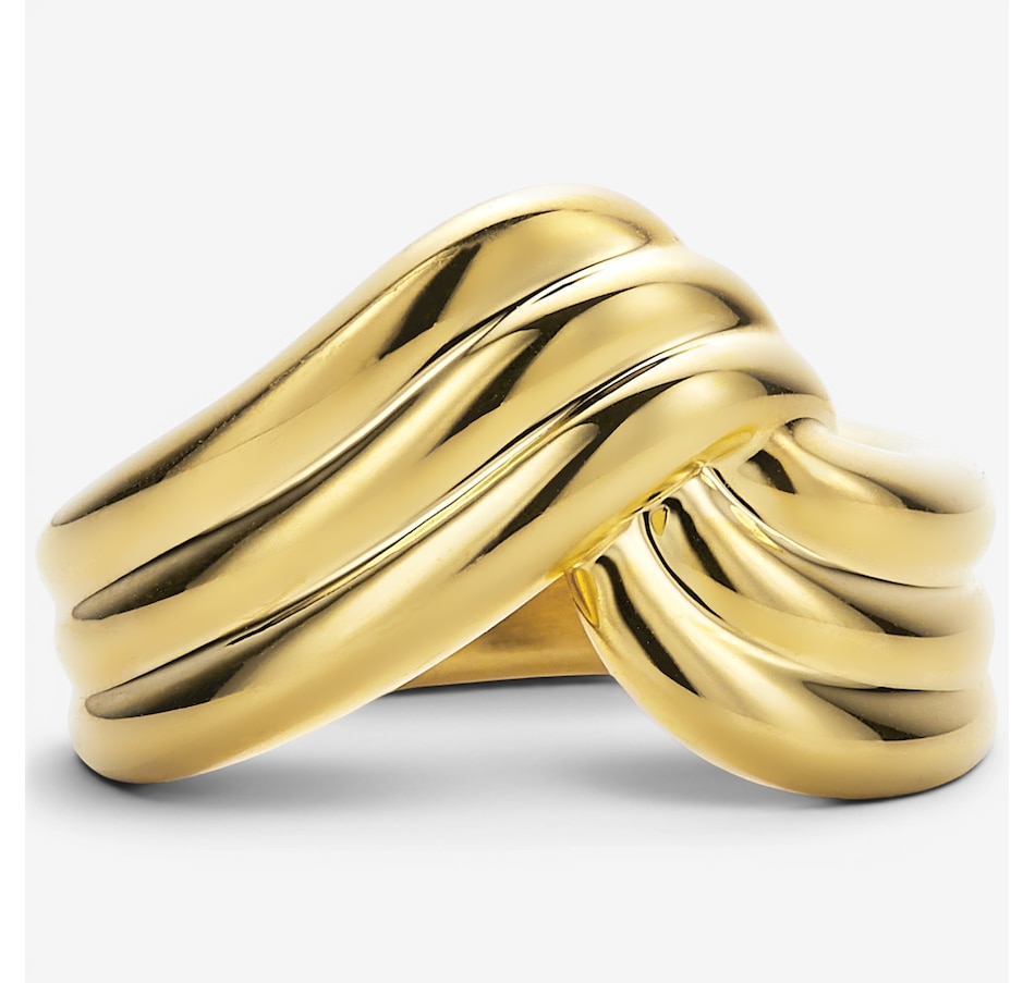 Image 130393.jpg, Product 130-393 / Price $149.99, Soave Oro 14K Yellow Gold Resin Filled Ribbed Ring from Soave Oro on TSC.ca's Jewellery department