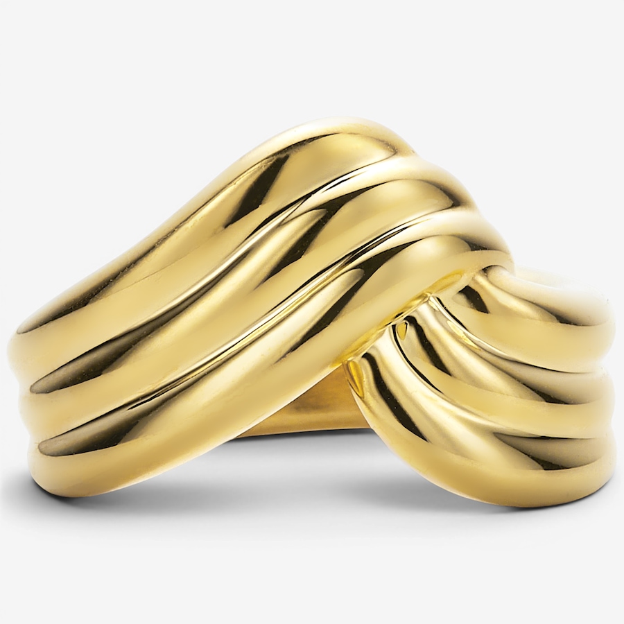 Image 130393.jpg, Product 130-393 / Price $239.99, Soave Oro 14K Yellow Gold Resin Filled Ribbed Ring from Soave Oro on TSC.ca's Jewellery department