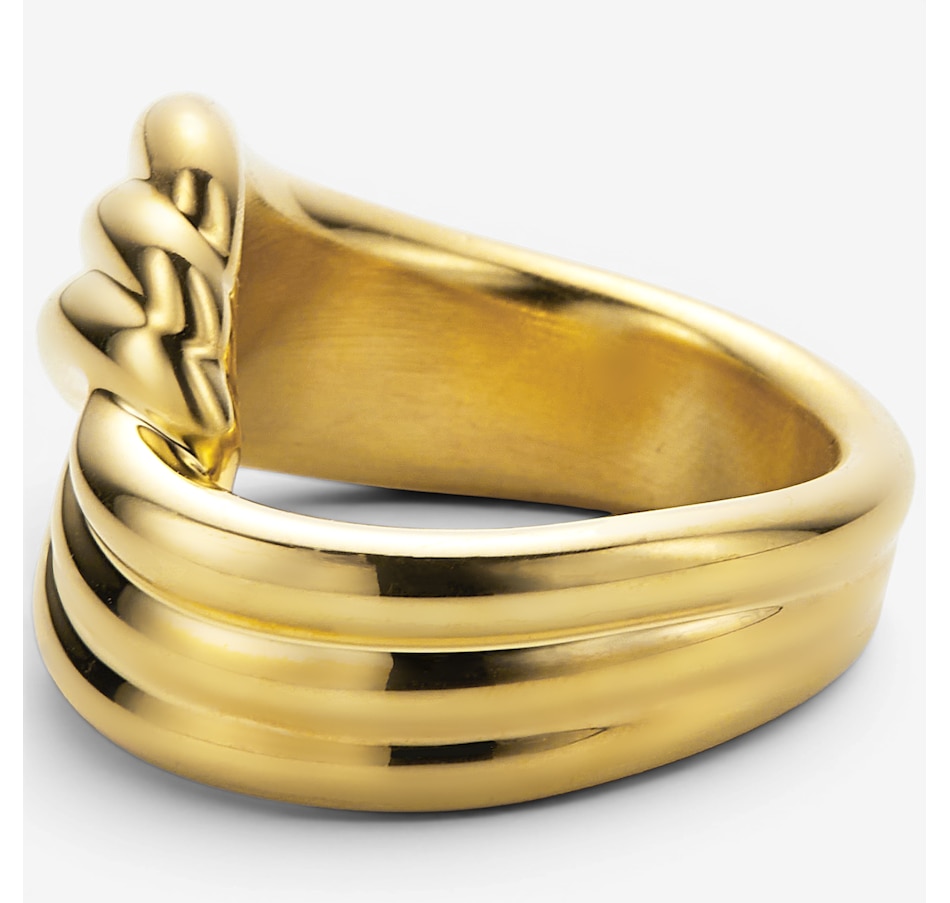Image 130393_ALTMORE1.jpg, Product 130-393 / Price $149.99, Soave Oro 14K Yellow Gold Resin Filled Ribbed Ring from Soave Oro on TSC.ca's Jewellery department