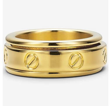 Soave Oro 14K Yellow Gold Resin Filled Spinner Ring