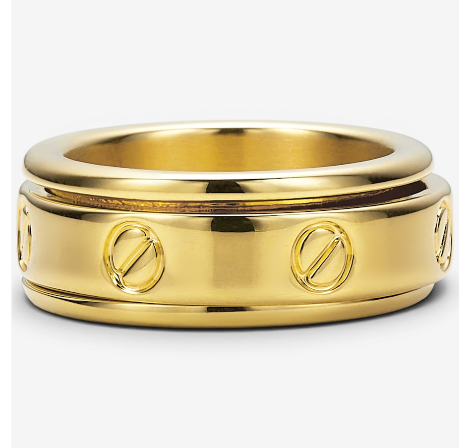 Image 130394.jpg, Product 130-394 / Price $149.99, Soave Oro 14K Yellow Gold Resin Filled Spinner Ring from Soave Oro on TSC.ca's Jewellery department