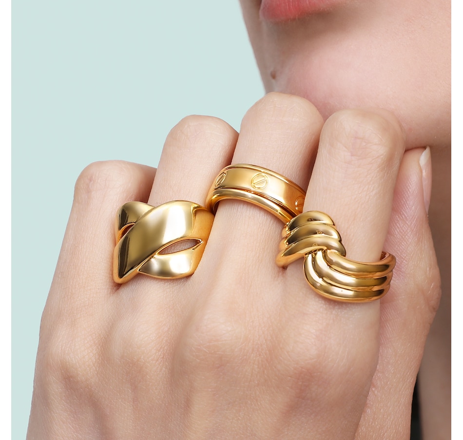 Image 130394_ALTMORE100.jpg, Product 130-394 / Price $149.99, Soave Oro 14K Yellow Gold Resin Filled Spinner Ring from Soave Oro on TSC.ca's Jewellery department