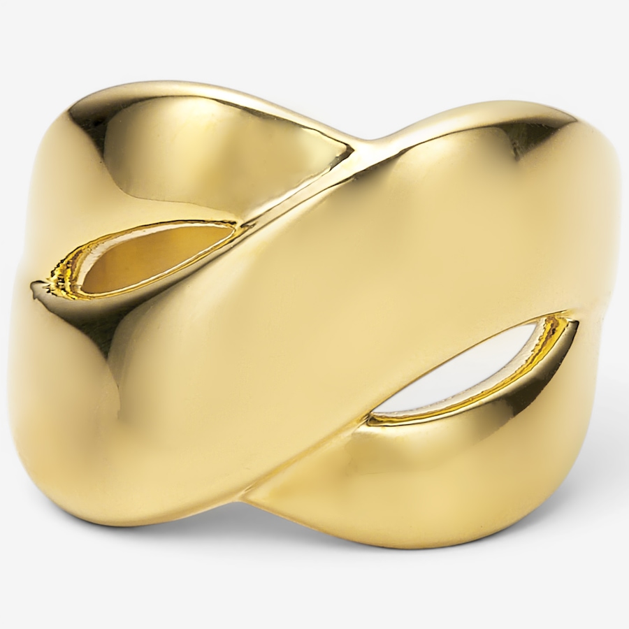 Image 130395.jpg, Product 130-395 / Price $239.99, Soave Oro 14K Yellow Gold Resin Filled Crossover Ring from Soave Oro on TSC.ca's Jewellery department