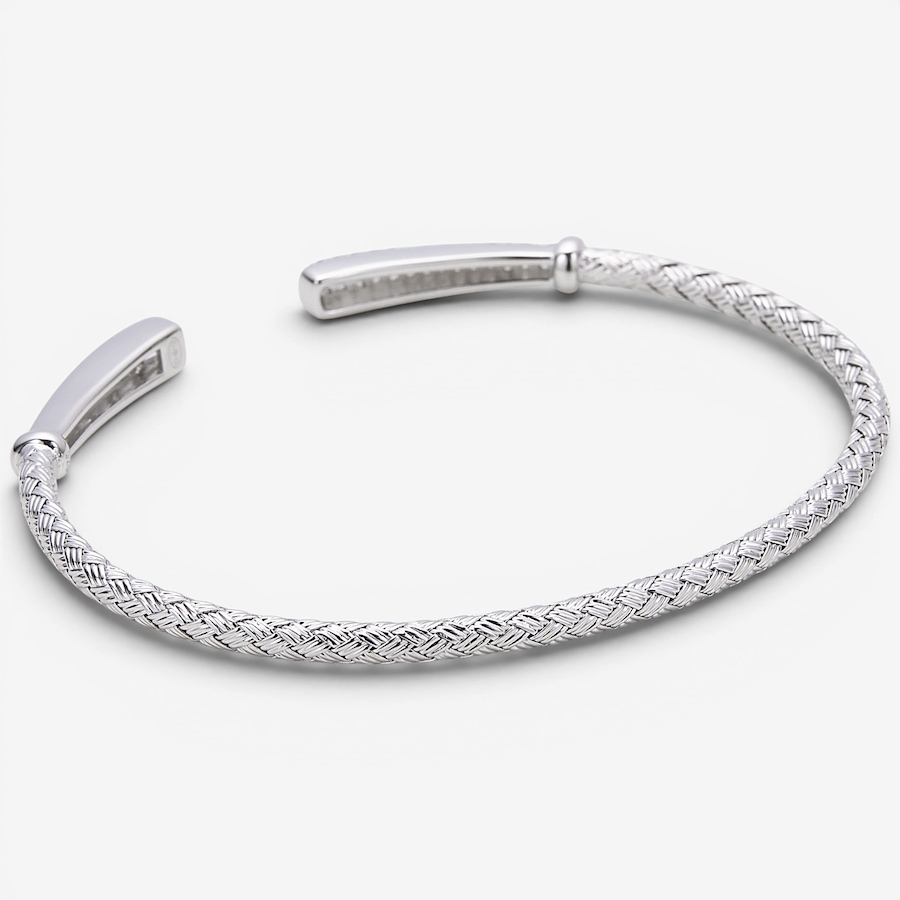 Image 130396_ALTMORE1.jpg, Product 130-396 / Price $320.00, Charles Garnier Sterling Silver Rhodium Plate Open Cuff Mesh Bangle from Charles Garnier on TSC.ca's Jewellery department