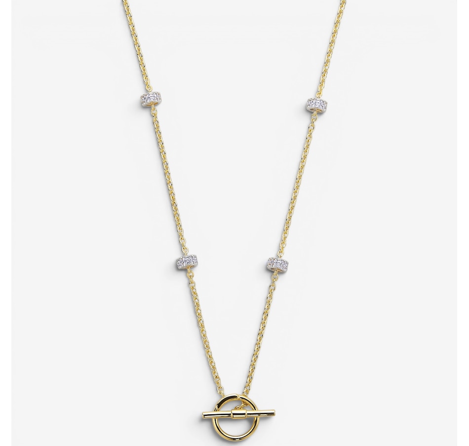 Image 130397.jpg, Product 130-397 / Price $420.00, Charles Garnier Sterling Silver Two Tone Double Row With Horseshoe Link Necklace from Charles Garnier on TSC.ca's Jewellery department