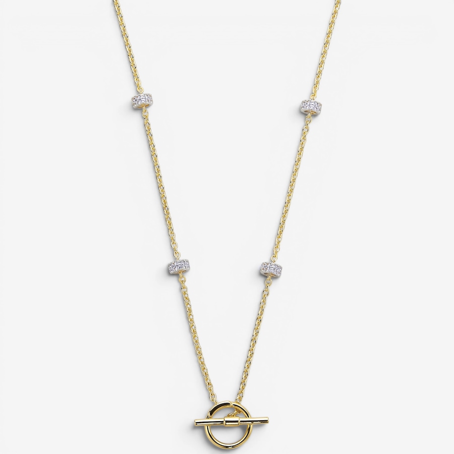 Image 130397.jpg, Product 130-397 / Price $420.00, Charles Garnier Sterling Silver Two Tone Double Row With Horseshoe Link Necklace from Charles Garnier on TSC.ca's Jewellery department