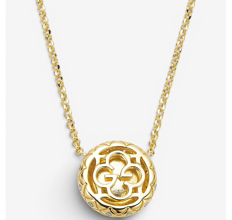 Image 130412_ALTMORE1.jpg, Product 130-412 / Price $199.99, Charles Garnier Sterling Silver Yellow Gold Plate 9.5-10mm White Pearl And Cubic Zirconia from Charles Garnier on TSC.ca's Jewellery department