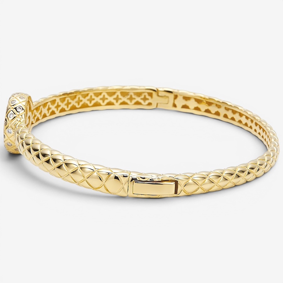 Image 130413_ALTMORE1.jpg, Product 130-413 / Price $520.00, Charles Garnier Sterling Silver Yellow Gold Plate 9.5-10mm White Pearl And Cubic Zirconia Bangle from Charles Garnier on TSC.ca's Jewellery department