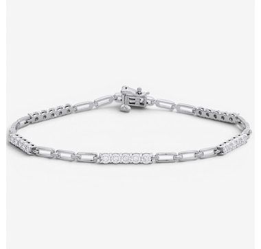 Colours Of Diamonds Sterling Silver 0.25 ctw Diamond Bracelet