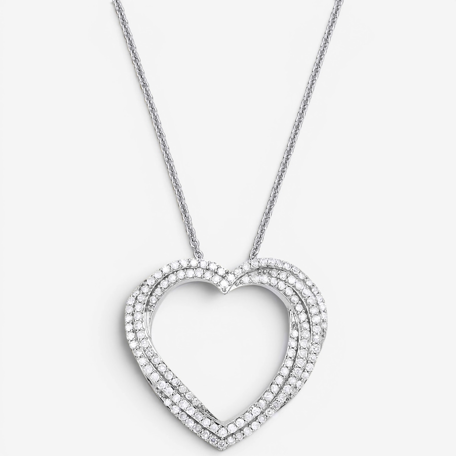 Image 130439_RHOP.jpg, Product 130-439 / Price $199.99, Colours Of Diamonds Sterling Silver 0.50 ctw Diamond Heart Pendant With Chain from Colours of Diamonds on TSC.ca's Jewellery department