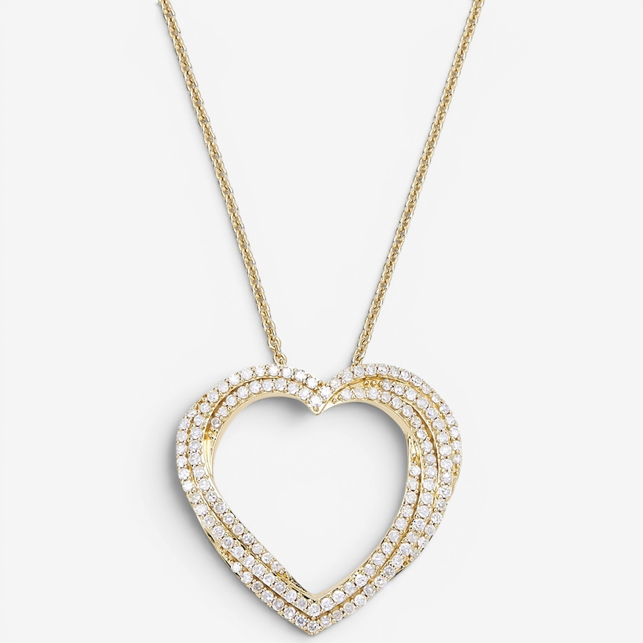 Image 130439_YGP.jpg, Product 130-439 / Price $199.99, Colours Of Diamonds Sterling Silver 0.50 ctw Diamond Heart Pendant With Chain from Colours of Diamonds on TSC.ca's Jewellery department