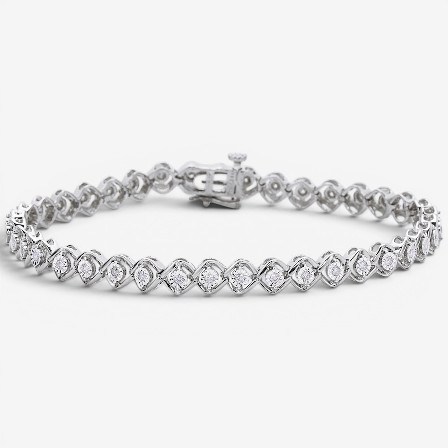 Image 130440_RHOP.jpg, Product 130-440 / Price $269.99, Colours Of Diamonds Sterling Silver 0.50 ctw Diamond Bracelet from Colours of Diamonds on TSC.ca's Jewellery department